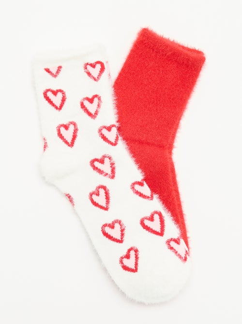 Lot de 2 paires de mi-chaussettes - Kiabi