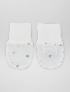 Kit Bonnet + Moufles + Chaussettes Anti-Rayures Pour Bébé 0-3 Mois - Double Couche Coton/ Polyester - Wdbild