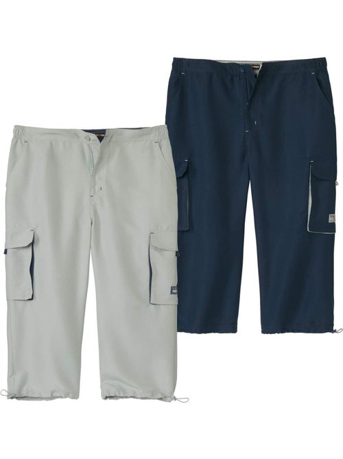 Lot de 2 pantacourts cargo microfibre top confort   - atlas for men - Kiabi