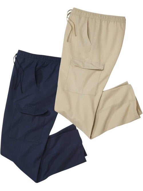 Lot de 2 pantalons cargo  - atlas for men - Kiabi