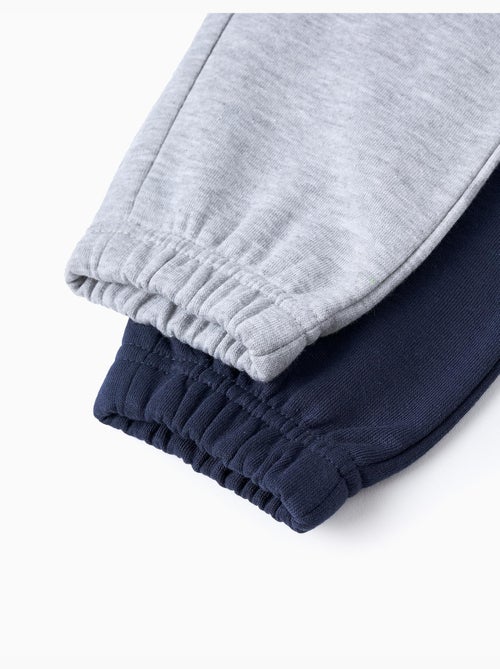Lot de 2 pantalons de jogging avec doublure en coton peigné - Kiabi