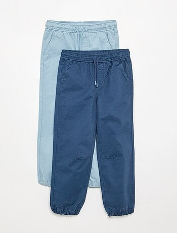 Lot de 2 pantalons de jogging en twill