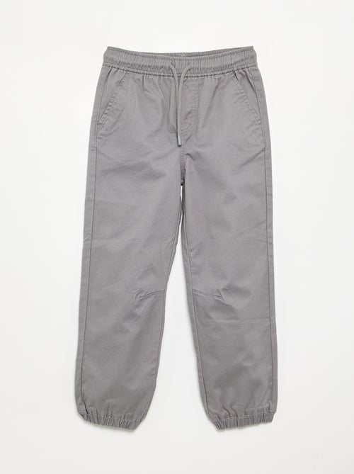 Lot de 2 pantalons de jogging en twill - Kiabi
