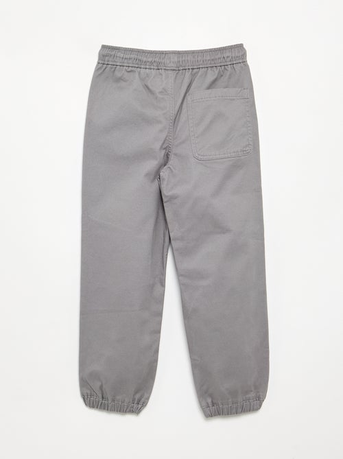 Lot de 2 pantalons de jogging en twill - Kiabi
