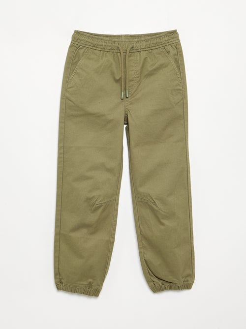 Lot de 2 pantalons de jogging en twill - Kiabi