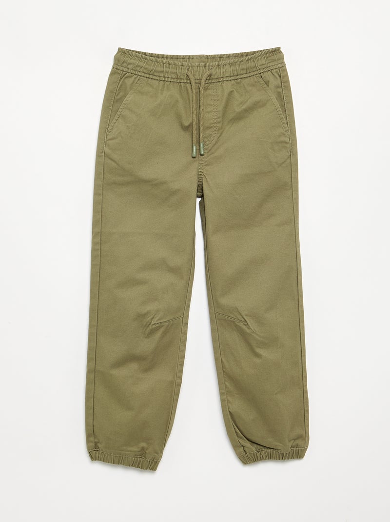 Lot de 2 pantalons de jogging en twill Jaune - Kiabi