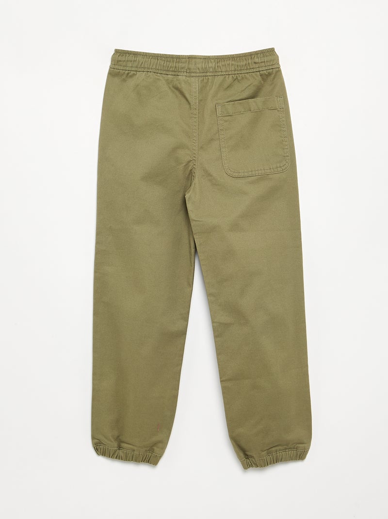 Lot de 2 pantalons de jogging en twill Jaune - Kiabi
