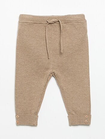 Lot de 2 pantalons en coton tricoté