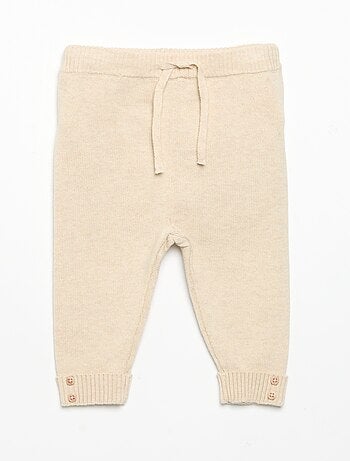 Lot de 2 pantalons en coton tricoté
