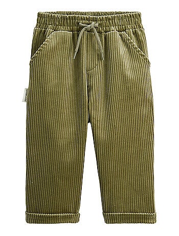 Lot de 2 pantalons enfant en velours côtelé charly