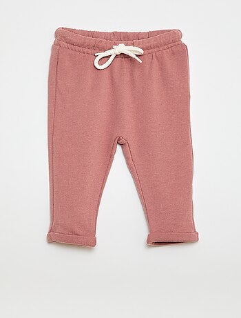 Lot de 2 pantalons jogging en french terry