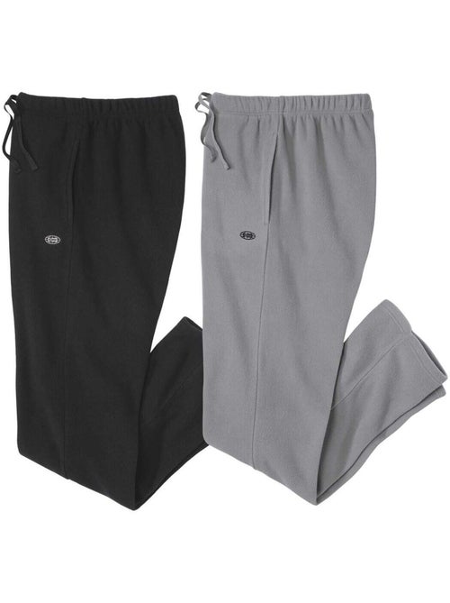 Lot de 2 pantalons micropolaires - atlas for men - Kiabi Lot de 2 pantalons micropolaires - atlas for men - Kiabi