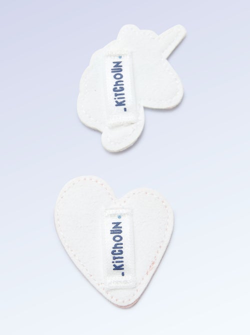 Lot de 2 patchs à enfiler pour personnaliser tes baskets 'Kitchoun' - Kiabi