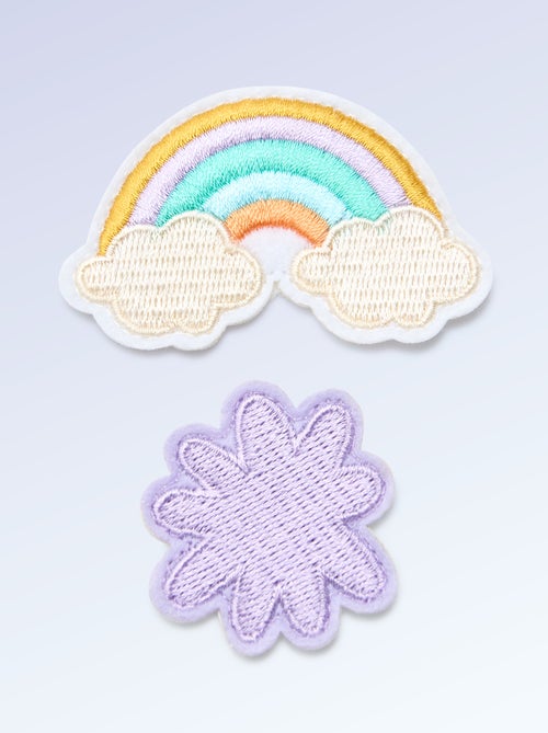 Lot de 2 patchs à enfiler pour personnaliser tes baskets 'Kitchoun' - Kiabi