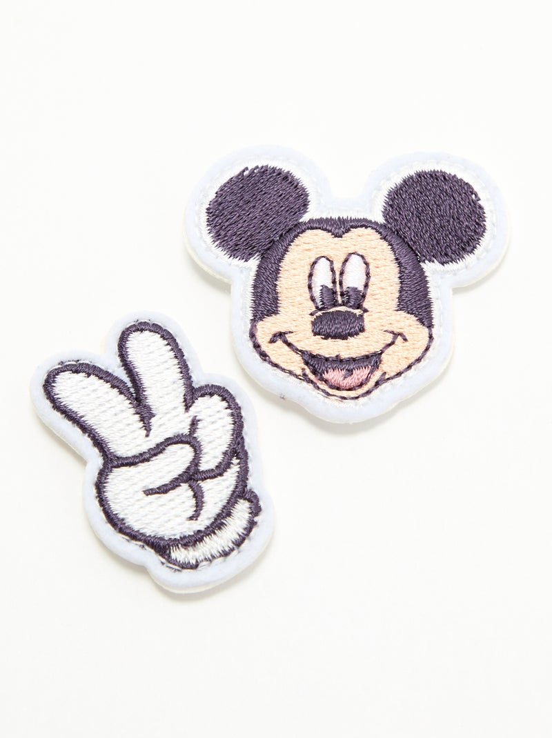 Lot de 2 patchs 'Disney' à enfiler sur scratchs Beige - Kiabi
