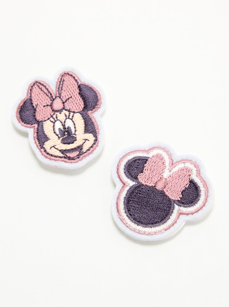Lot de 2 patchs 'Disney' à enfiler sur scratchs Rouge - Kiabi