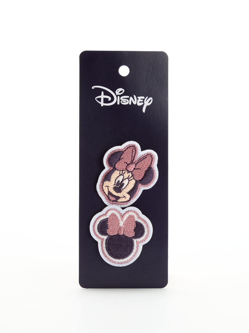 Lot de 2 patchs 'Disney' à enfiler sur scratchs Rouge - Kiabi