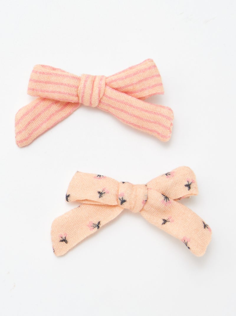 Lot de 2 pinces à cheveux ORANGE - Kiabi
