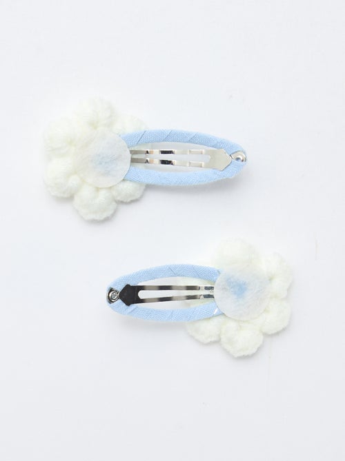 Lot de 2 pinces clic clac en macramé - Kiabi