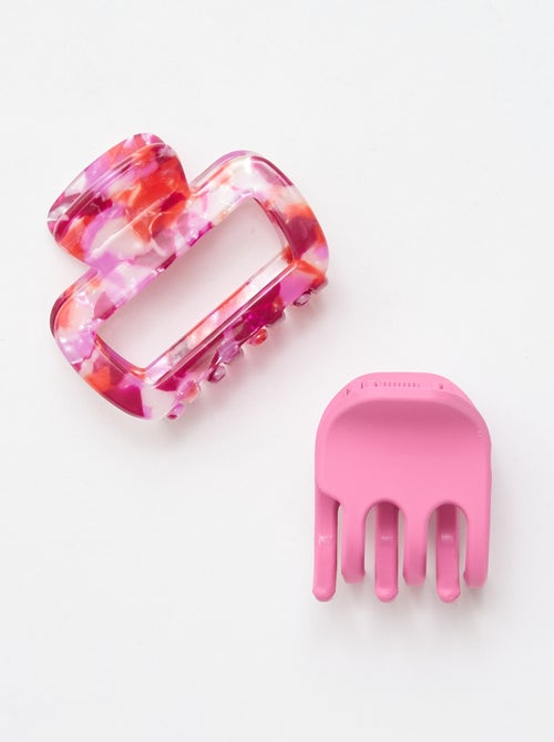 Lot de 2 pinces crabe fantaisie - Kiabi