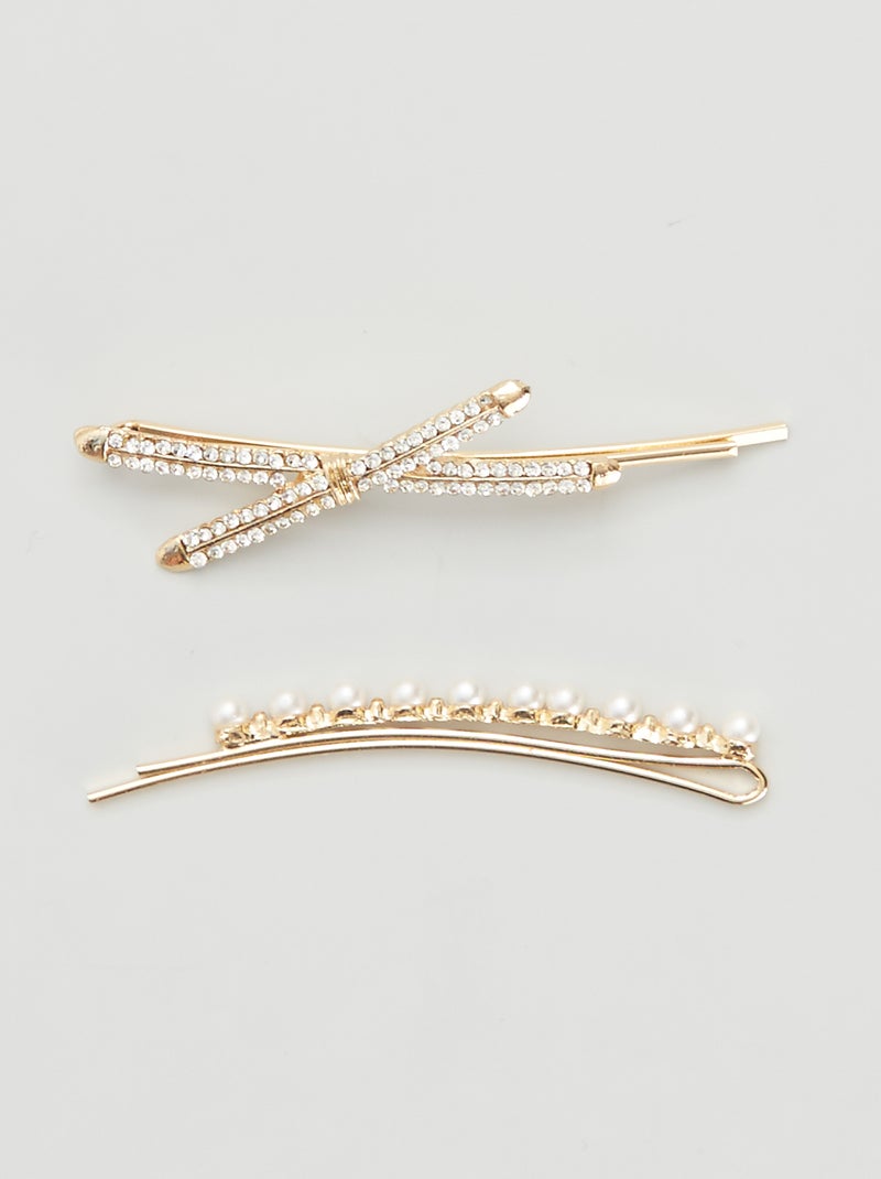 Lot de 2 pinces Doré - Kiabi