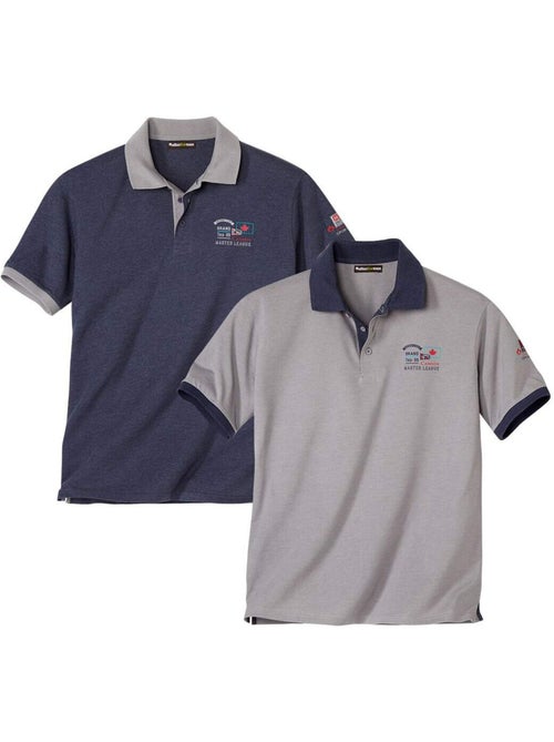 Lot de 2 polos canadian club  - atlas for men - Kiabi