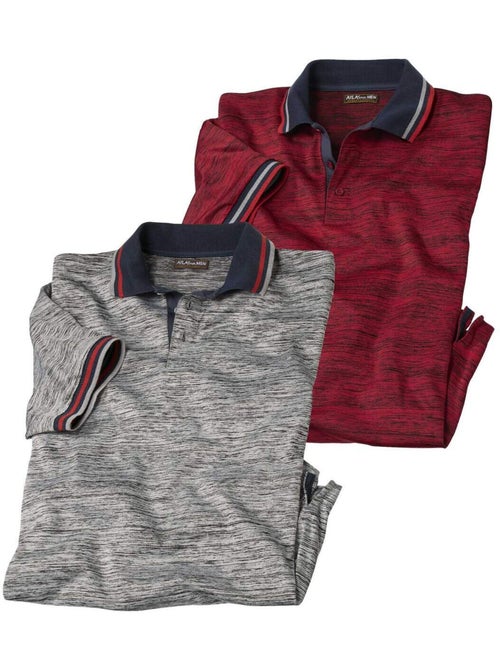 Lot de 2 polos flammés  - atlas for men - Kiabi