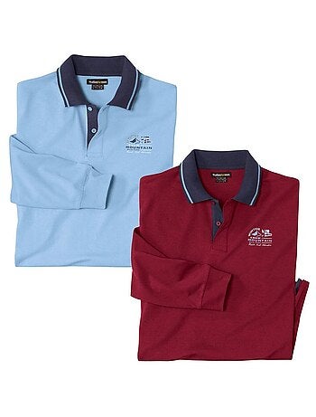 Lot de 2 Polos Mountain - ATLAS FOR MEN