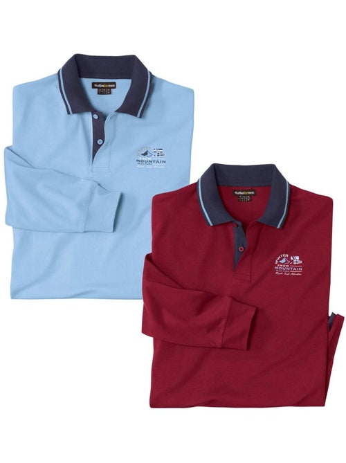Lot de 2 polos mountain   - atlas for men - Kiabi