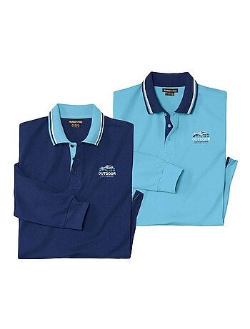Lot de 2 Polos Outdoor - ATLAS FOR MEN
