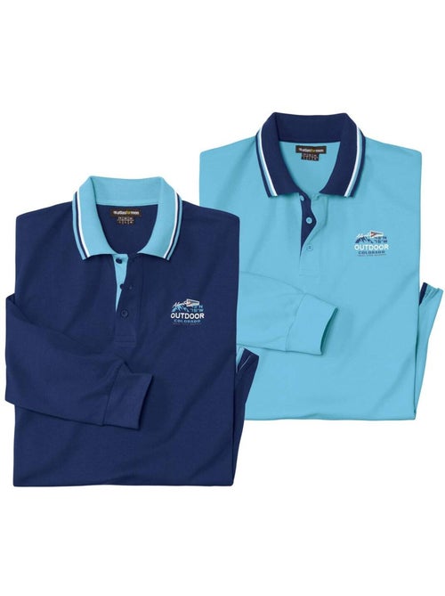 Lot de 2 polos outdoor   - atlas for men - Kiabi