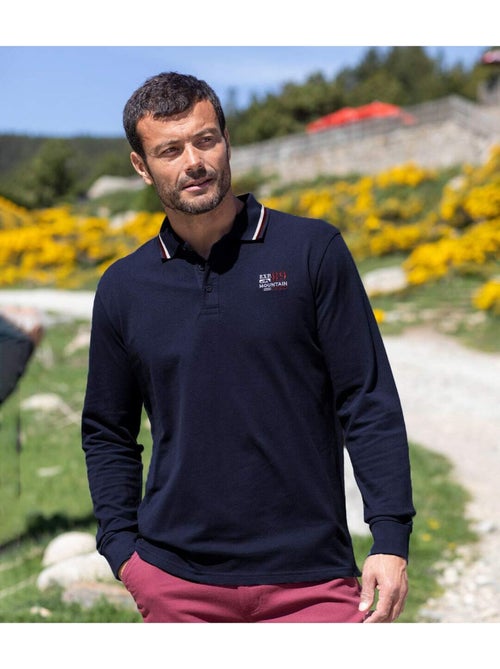 Lot de 2 Polos Piqués Nature   - ATLAS FOR MEN - Kiabi