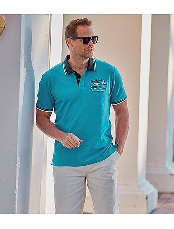 Lot de 2 Polos Piqués Brodés - ATLAS FOR MEN