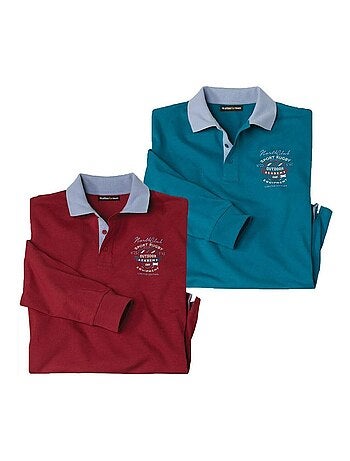 Lot de 2 Polos Rugby North Club - ATLAS FOR MEN