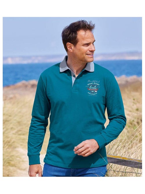 Lot de 2 Polos Rugby North Club  - ATLAS FOR MEN - Kiabi