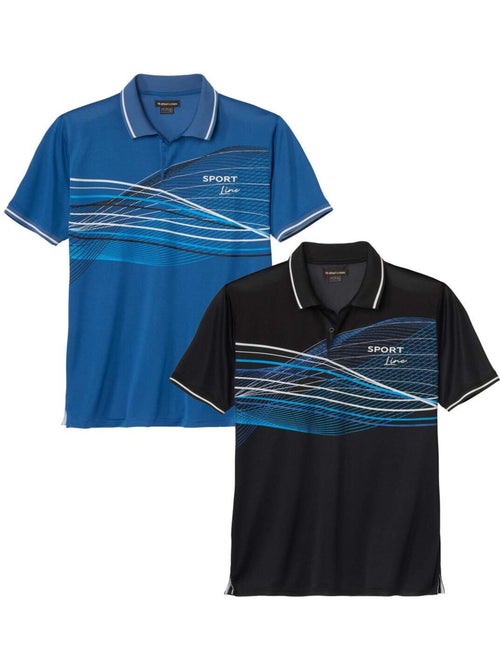 Lot de 2 polos sport line   - atlas for men - Kiabi
