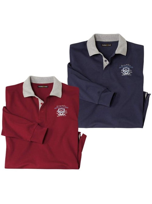 Lot de 2 polos sporting club  - atlas for men - Kiabi