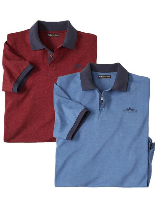 Lot de 2 polos wildlands  - atlas for men - Kiabi