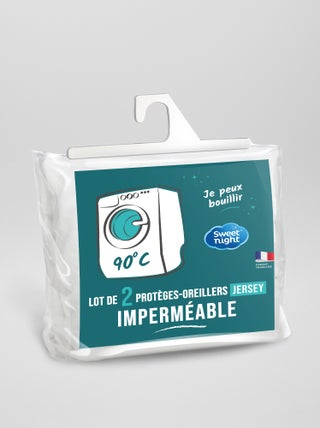 Lot de 2 protèges oreillers imperméables