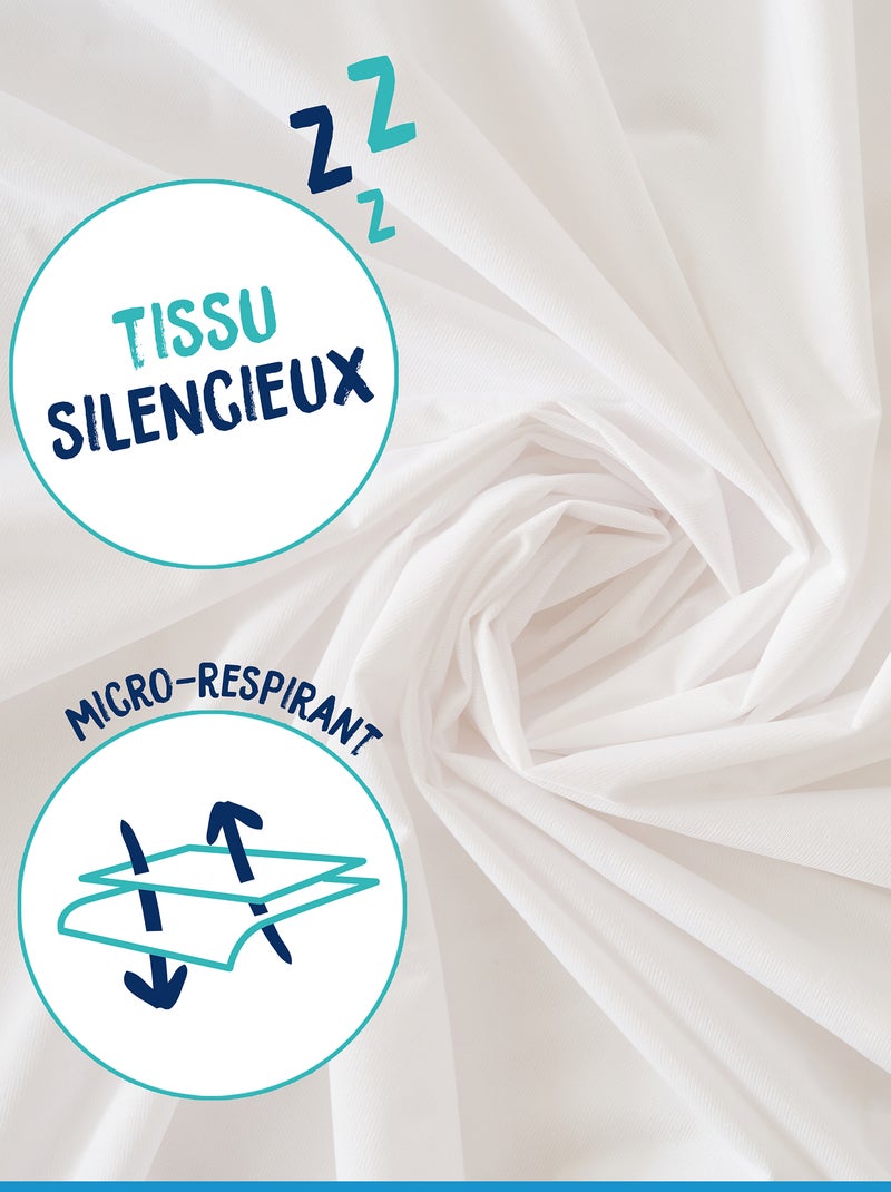 Lot de 2 protèges oreillers imperméables Blanc - Kiabi