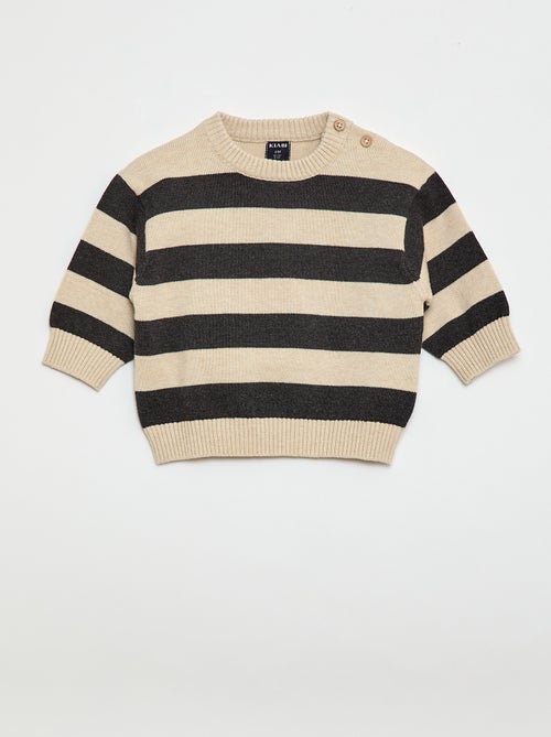 Lot de 2 pull en maille compacte - Kiabi