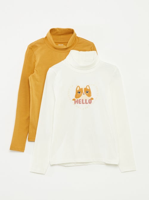 Lot de 2 pulls fins col roulé - Kiabi
