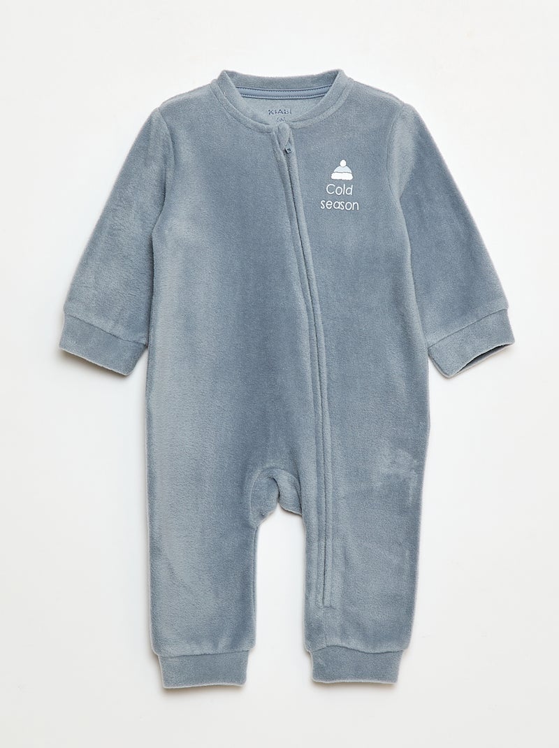 Lot de 2 pyjama dors-bien en polaire - 2 pièces Bleu - Kiabi