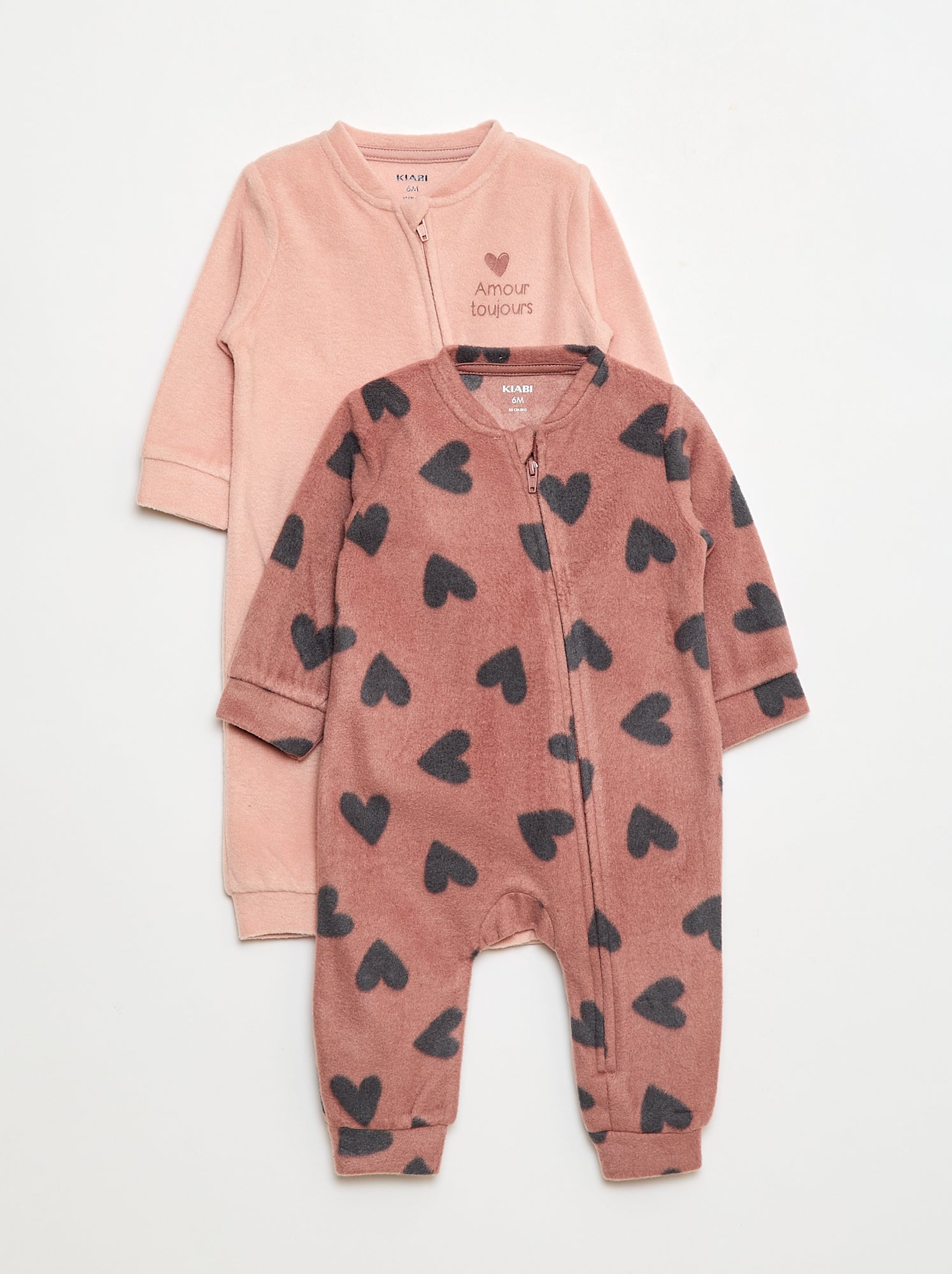 Lot de 2 pyjama dors-bien en polaire - 2 pièces