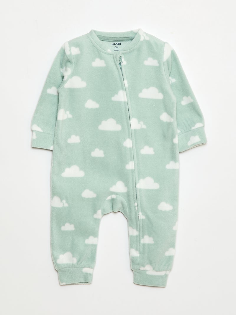 Lot de 2 pyjama dors-bien en polaire - 2 pièces Vert - Kiabi