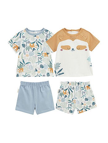 Lot de 2 pyjama short enfant 2 pièces baroudeur