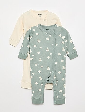 Lot de 2 pyjamas - collection facile à enfiler