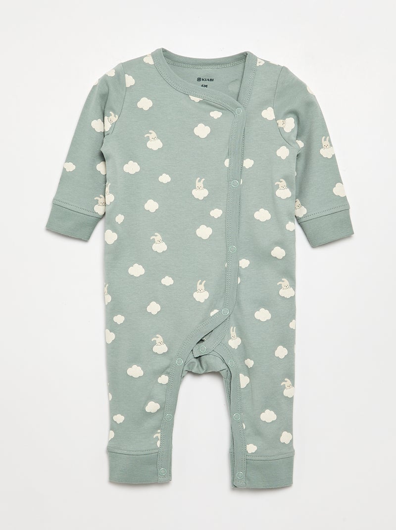 Lot de 2 pyjamas - collection facile à enfiler Vert - Kiabi