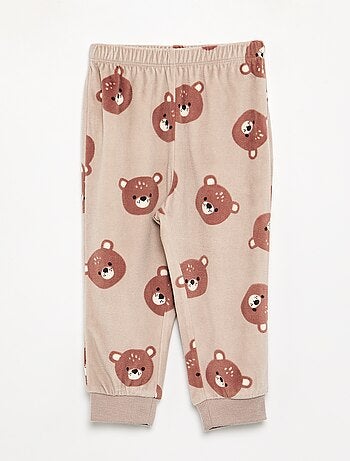 Lot de 2 pyjamas 2 pièces en polaire imprimé