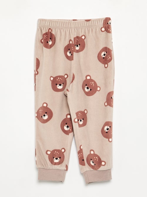 Lot de 2 pyjamas 2 pièces en polaire imprimé - Kiabi Lot de 2 pyjamas 2 pièces en polaire imprimé - Kiabi